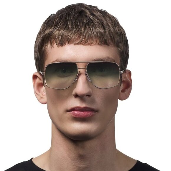 NEW  DITA SUNGLASSES GOLD AVIATOR MEN EYEWEAR DITA - Picture 3 of 4